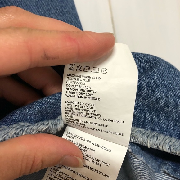 Club Monaco Denim Wrap Skirt Size 4 - Picture 8 of 8